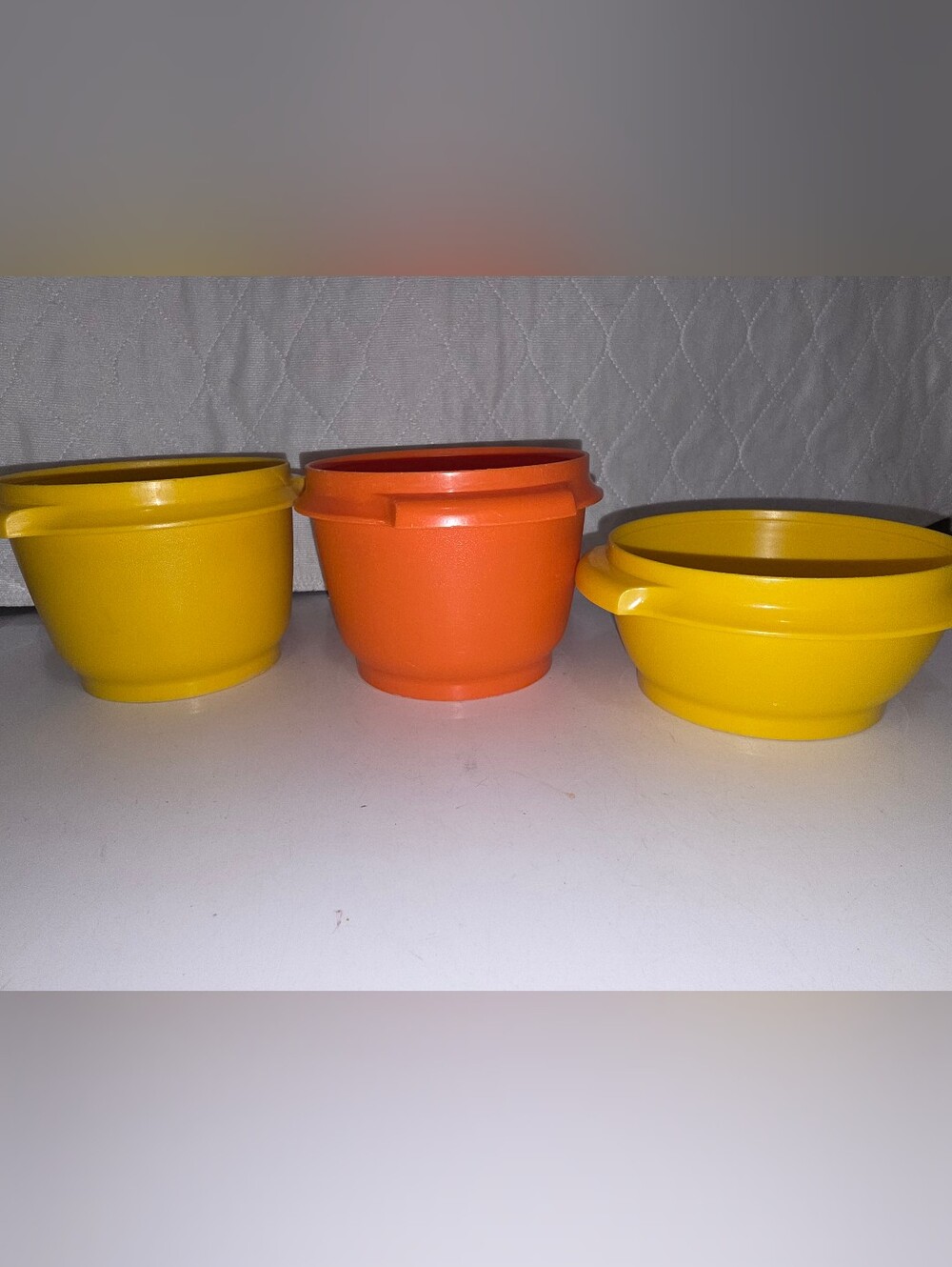 3 Vintage Tupperware Servalier Bowls